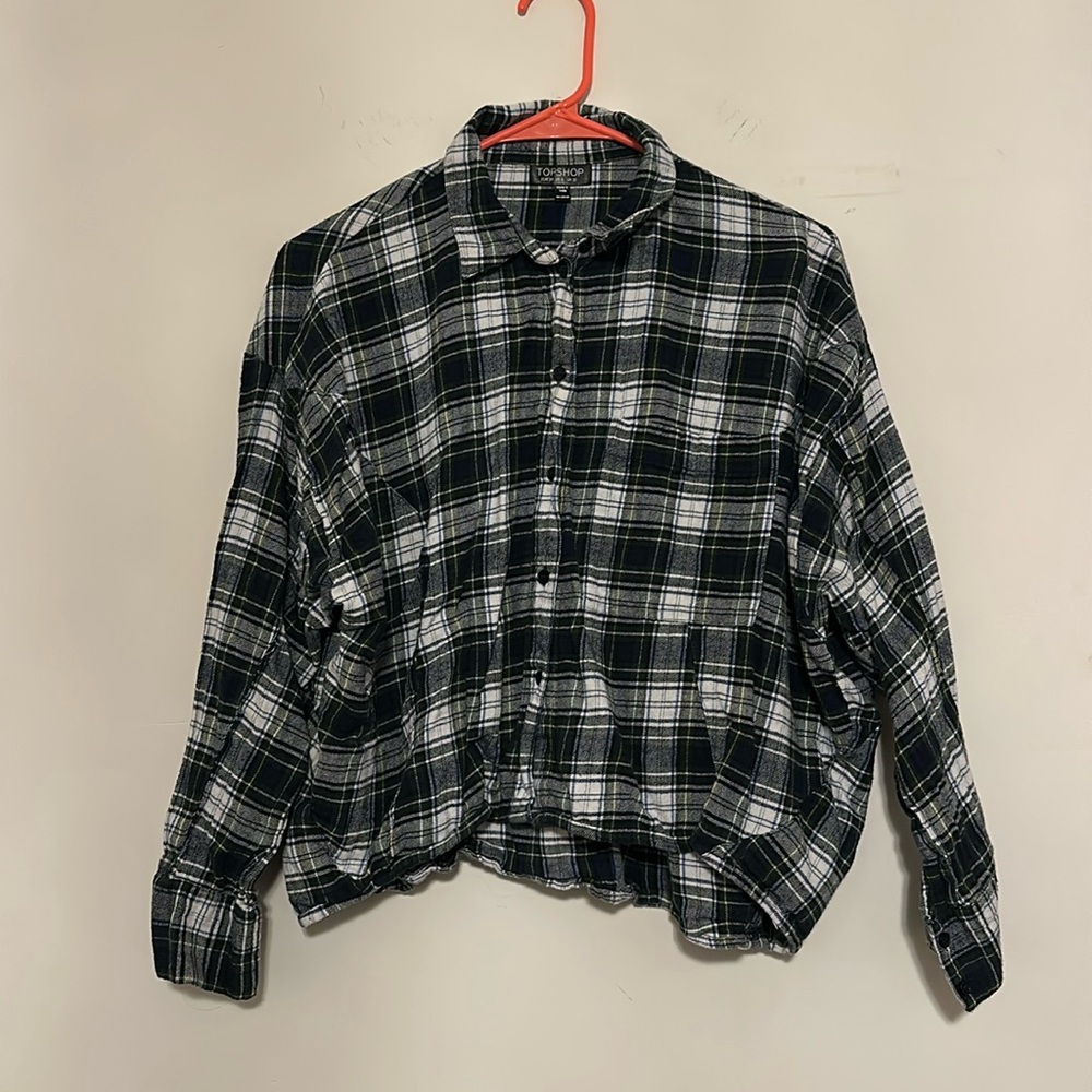 Cropped Plaid Shirt